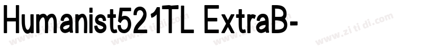 Humanist521TL ExtraB字体转换